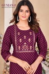 Gunjan By Sangeet Rayon Gold Khadi Printed Kurtis Wholesale Price In Surat